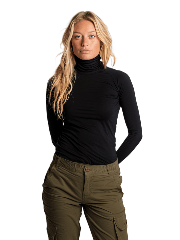 Merino Turtleneck Skivvy - Brass Monkeys - Smart Merino New Zealand