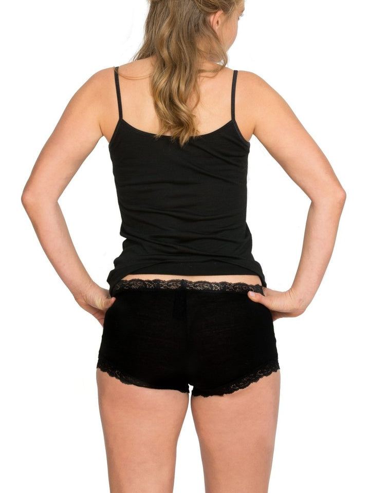Merino Boy Shorts with Lace - Nature's Secret - Smart Merino New Zealand