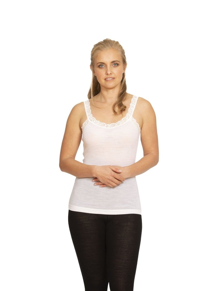 Merino Lace Camisole - Nature's Secret - Smart Merino New Zealand