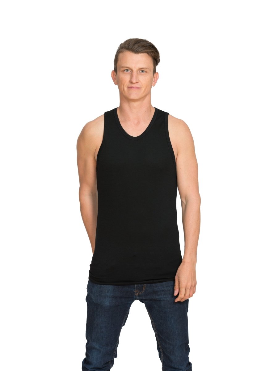 Merino Men's Singlet - Brass Monkeys - Smart Merino New Zealand