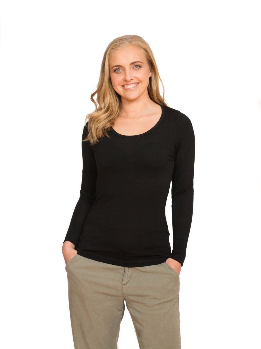 Merino Scoop Neck Top - From Merino With Love - Smart Merino New Zealand