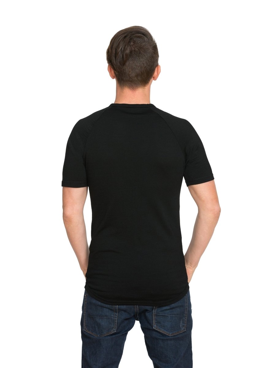 Merino Short Sleeve V Neck - Brass Monkeys - Smart Merino New Zealand