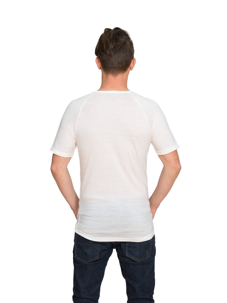 Merino Short Sleeve V Neck - Brass Monkeys - Smart Merino New Zealand